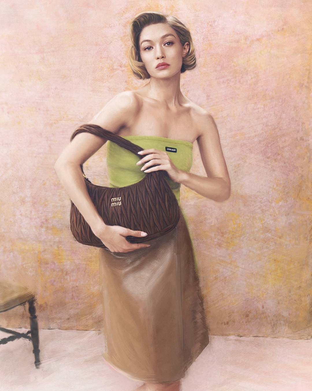 Naujausia "Miu Miu" kampanija su Gigi Haddid