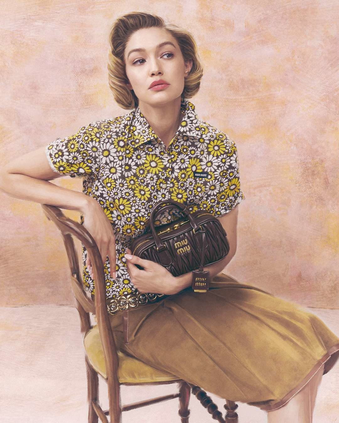 Naujausia "Miu Miu" kampanija su Gigi Haddid1