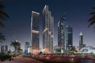 Jumeirah Residences Emirates Towers projektas, kurį sukūrė Scda Architects Dubajuje